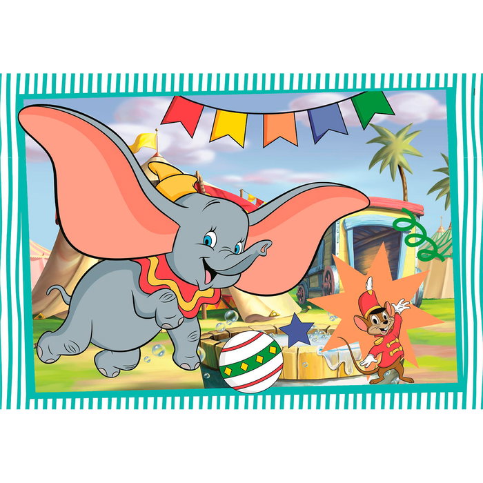 Clementoni Disney Classic Puzzle 2x20 Piezas 24837 - 2 Puzzles de 20 Piezas Cada Uno, Tamaño 27x19 cm, para Niños +3 Años