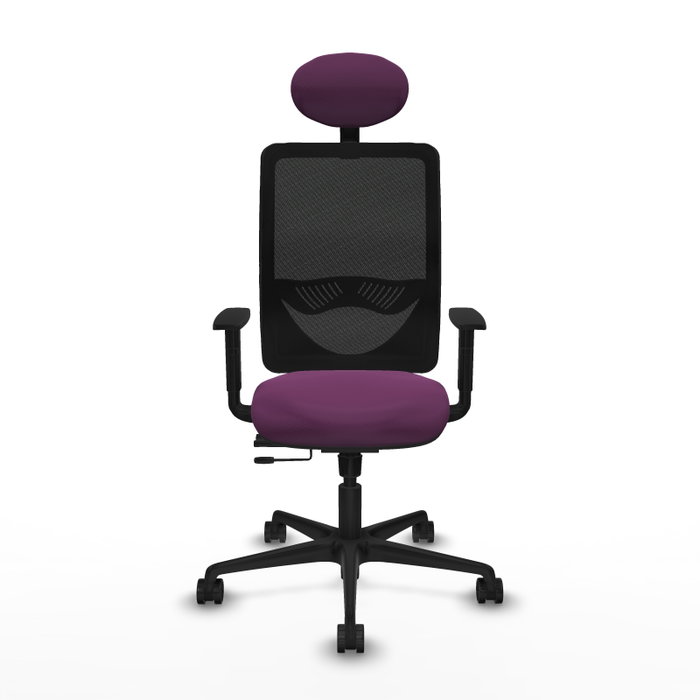 PIQUERAS Y CRESPO Silla de oficina Zulema con mecanismo Sincro/Traslack, Morado y Negro PIQUERAS Y CRESPO Silla de oficina Zulema con mecanismo Sincro/Traslack, Morado y Negro