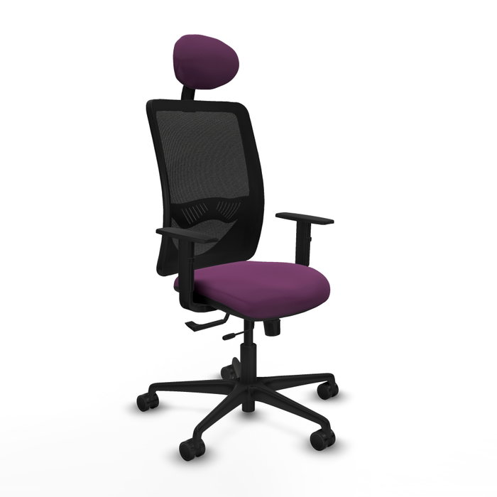 PIQUERAS Y CRESPO Silla de oficina Zulema con mecanismo Sincro/Traslack, Morado y Negro PIQUERAS Y CRESPO Silla de oficina Zulema con mecanismo Sincro/Traslack, Morado y Negro