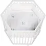 Roba Parque Infantil Hexagonal ROB4005317286730 FOX & BUNNY Ajustable con Ruedas Lacado Blanco Desde Nacimiento hasta 15 kg