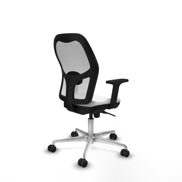 PIQUERAS Y CRESPO Silla de oficina Jorquera con mecanismo sincro, tela blanca PIQUERAS Y CRESPO Silla de oficina Jorquera con mecanismo sincro, tela blanca