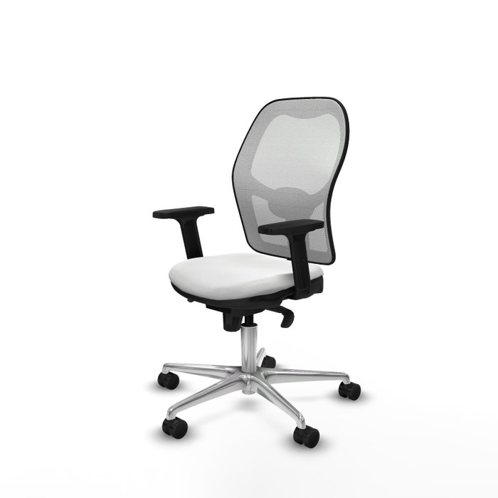 PIQUERAS Y CRESPO Silla de oficina Jorquera con mecanismo sincro, tela blanca PIQUERAS Y CRESPO Silla de oficina Jorquera con mecanismo sincro, tela blanca