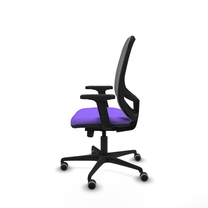 PIQUERAS Y CRESPO Silla de oficina Cilanco con mecanismo Sincro/Traslack, Lila y Gris