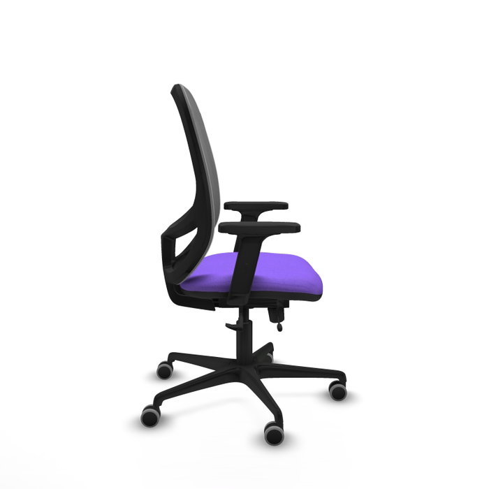 PIQUERAS Y CRESPO Silla de oficina Cilanco con mecanismo Sincro/Traslack, Lila y Gris