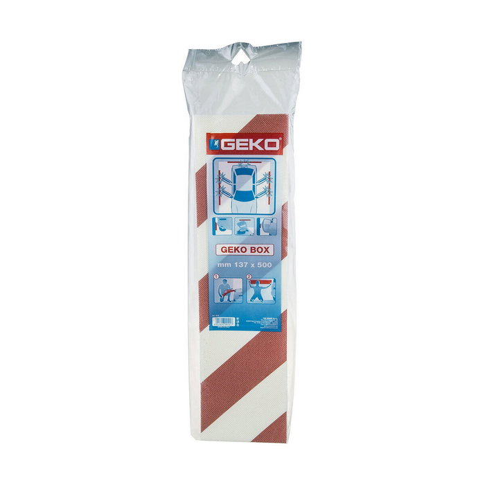 Geko Panel autoadhesivo anti golpes, 2 uds, Blanco / rojo