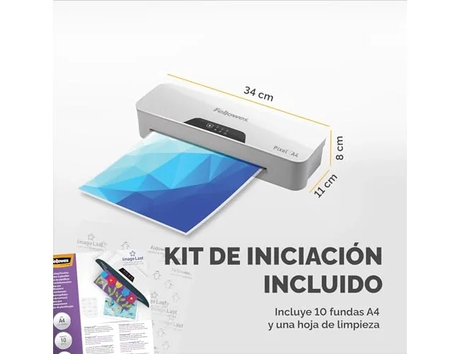 Fellowes Pixel A4 Plastificadora Blanca y Gris