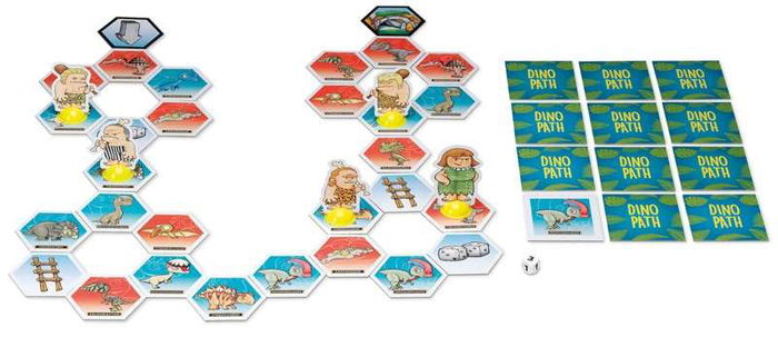 Cayro Juego Dino Path ¡sé el más rápido en llegar a la cueva! 25x25x5 cm