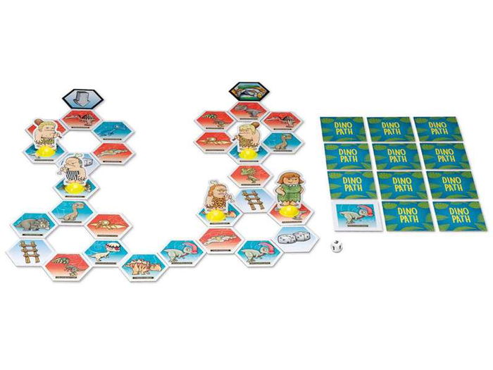 Cayro Juego Dino Path ¡sé el más rápido en llegar a la cueva! 25x25x5 cm