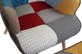 DKD Home Decor Set de 2 Sillones de Lino y Hevea