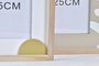 DKD Home Decor Marco de Fotos para Pared 20x25 cm, Marron Blanco, MDF y Cristal, 30 x 2 x 35.5 cm (Pack 12 Unidades)