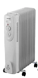 HTW Radiador de aceite de 9 lamas 2000W Blanco