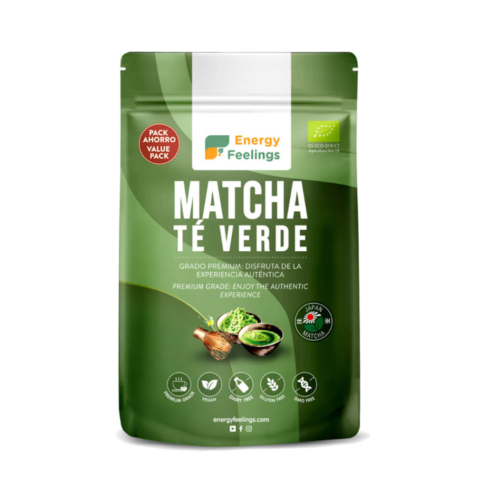 ENERGY FEELINGS Té Verde Matcha Polvo 200gr Eco Vegan SG ENERGY FEELINGS Té Verde Matcha Polvo 200gr Eco Vegan SG
