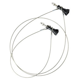 Mantona Set de Líneas de Seguridad en Acero Inoxidable 40cm + 100cm