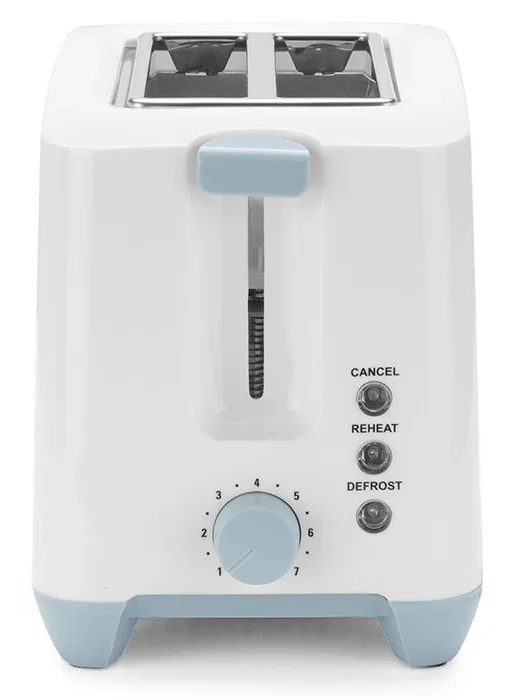 Orbegozo TO 3020 Tostadora de 2 Rebanadas, 750W, 7 Niveles de Tostado, Función Descongelar/Calentar, Parada Rápida, Bandeja Recogemigas - Color Blanco y Gris