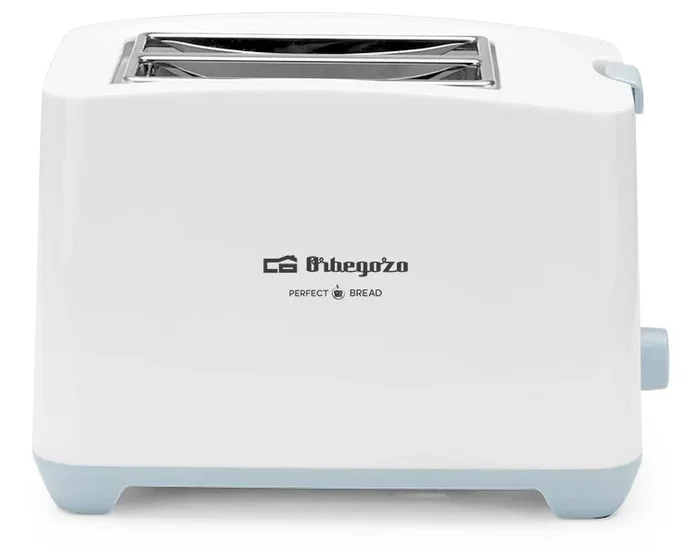 Orbegozo TO 3020 Tostadora de 2 Rebanadas, 750W, 7 Niveles de Tostado, Función Descongelar/Calentar, Parada Rápida, Bandeja Recogemigas - Color Blanco y Gris