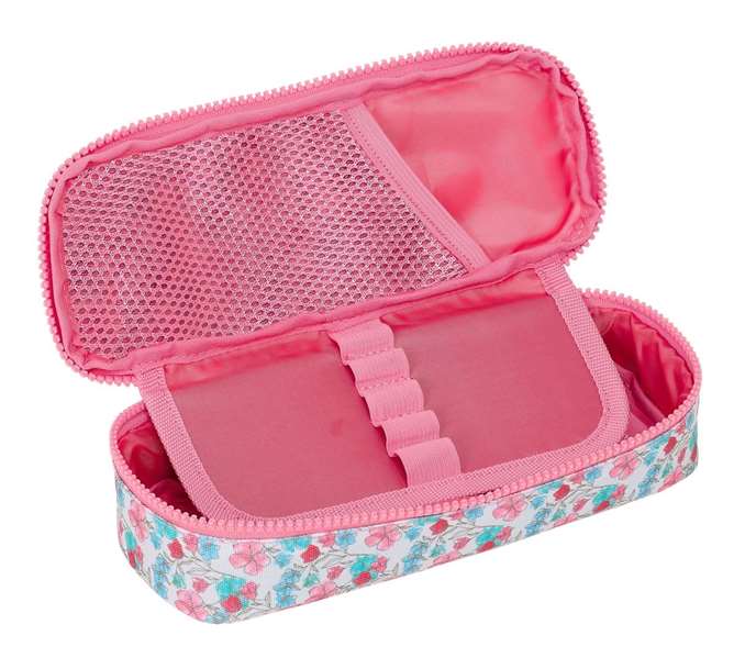 Estuche Escolar Moos Flores Multicolor 22 x 5 x 8 cm