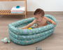 KioKids Bañera Hinchable Verde Salvia para Bebé +0 Meses 30 x 52 x 78 cm
