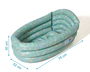 KioKids Bañera Hinchable Verde Salvia para Bebé +0 Meses 30 x 52 x 78 cm