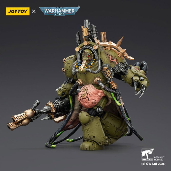 Joy Toy (CN) Warhammer 40,000 Death Guard Lord of Virulence con Power Fist y Twin Plague Spewer, 14 cm Joy Toy (CN) Warhammer 40,000 Death Guard Lord of Virulence con Power Fist y Twin Plague Spewer, 14 cm