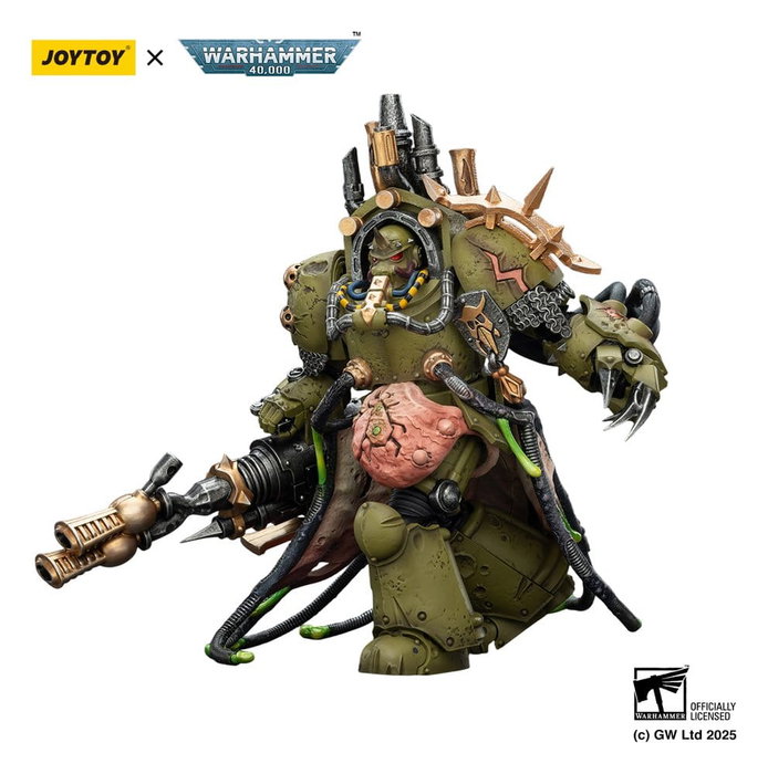 Joy Toy (CN) Warhammer 40,000 Death Guard Lord of Virulence con Power Fist y Twin Plague Spewer, 14 cm Joy Toy (CN) Warhammer 40,000 Death Guard Lord of Virulence con Power Fist y Twin Plague Spewer, 14 cm