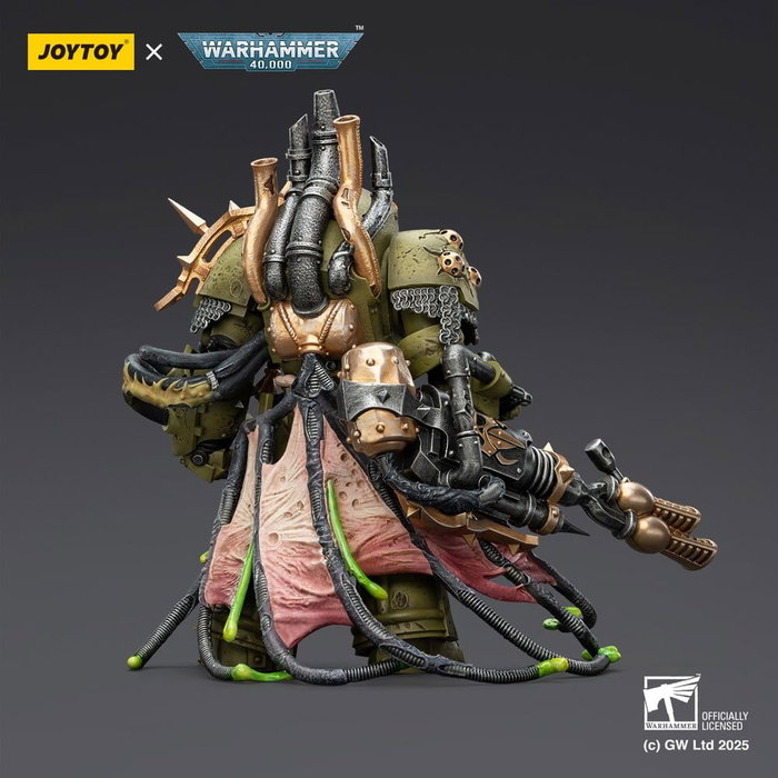 Joy Toy (CN) Warhammer 40,000 Death Guard Lord of Virulence con Power Fist y Twin Plague Spewer, 14 cm Joy Toy (CN) Warhammer 40,000 Death Guard Lord of Virulence con Power Fist y Twin Plague Spewer, 14 cm