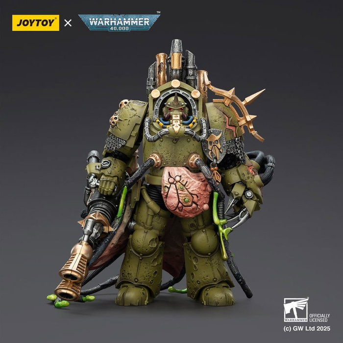 Joy Toy (CN) Warhammer 40,000 Death Guard Lord of Virulence con Power Fist y Twin Plague Spewer, 14 cm Joy Toy (CN) Warhammer 40,000 Death Guard Lord of Virulence con Power Fist y Twin Plague Spewer, 14 cm