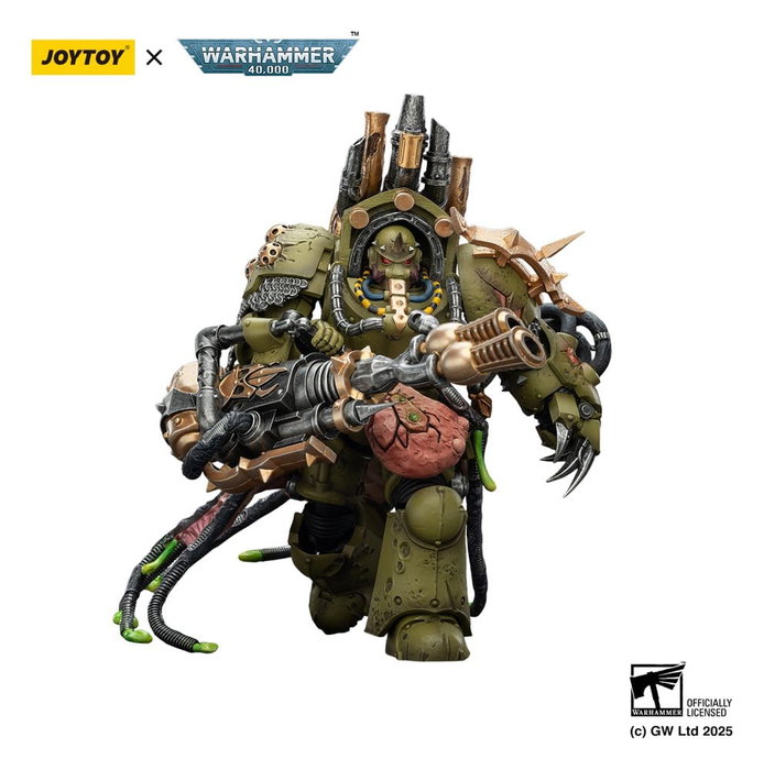 Joy Toy (CN) Warhammer 40,000 Death Guard Lord of Virulence con Power Fist y Twin Plague Spewer, 14 cm Joy Toy (CN) Warhammer 40,000 Death Guard Lord of Virulence con Power Fist y Twin Plague Spewer, 14 cm