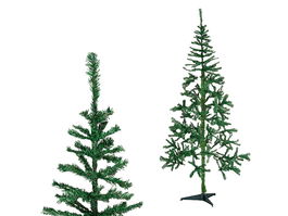 KRIST+ Árbol de Navidad Verde Oscuro 210 cm Plástico y Metal
