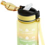 Day Botella Motivacional 900 Ml con Marcador de Tiempo y Correa para Beber Agua Diaria, PETG