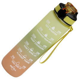 Day Botella Motivacional 900 Ml con Marcador de Tiempo y Correa para Beber Agua Diaria, PETG
