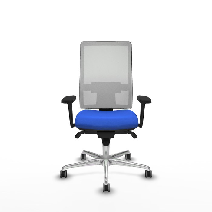 PIQUERAS Y CRESPO Silla de oficina Horna con Mecanismo Sincro, Tela Azul y Malla Blanca PIQUERAS Y CRESPO Silla de oficina Horna con Mecanismo Sincro, Tela Azul y Malla Blanca