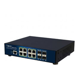 ALLNET Switch full managed Layer2+ 12 Port 8x GbE PoE Budget 300W 8x PoE at 4x SFP 10 & 19 Lüfterlos JSON API ALL-SG8612PMJ