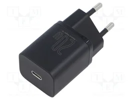 Baseus Super Si Quick Charger 20W con cable USB-C a Lightning de 1m, negro
