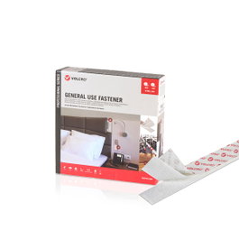 Velcro® Cinta de gancho y bucle adhesiva blanca 20mm x 25 m