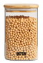Quttin Tarro Boro Cuadrado con Bambú 1200ml (Pack de 12)