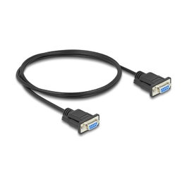DeLOCK Cable Serie RS-232 D-Sub9 Hembra a Hembra 1 m