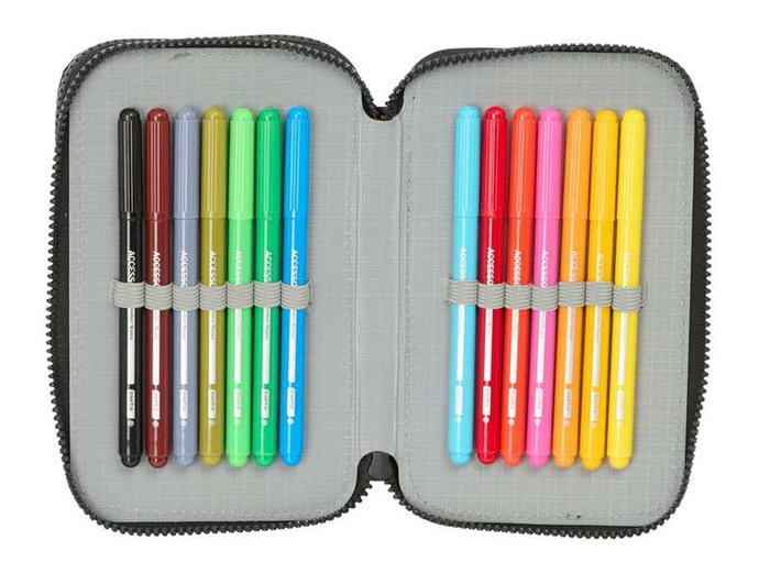 Munich Plumier Doble Pequeño "Topo" 29 Piezas 12,5x19,5x4cm