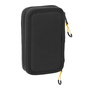 Estuche Escolar con Accesorios Munich Topo Negro 12.5 x 19.5 x 4 cm 29 Piezas