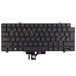 Dell Teclado Retroiluminado Inglés Reino Unido QWERTY 80 Teclas para Latitude 54XX, 74XX, 75XX y Precision 34XX, Pieza Original Dell