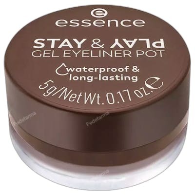 Essence STAY & PLAY Eyeliner Gel en Tarro #02-Brown