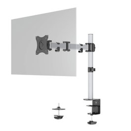 Durable Soporte y Brazo Articulado 509423 para 1 Pantalla hasta 27" y 8kg, Montaje Individual o Abrazadera de Mesa