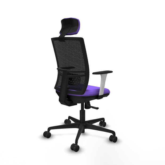 PIQUERAS Y CRESPO Silla de oficina Yunquera con mecanismo Sincro, Lila y Negro PIQUERAS Y CRESPO Silla de oficina Yunquera con mecanismo Sincro, Lila y Negro