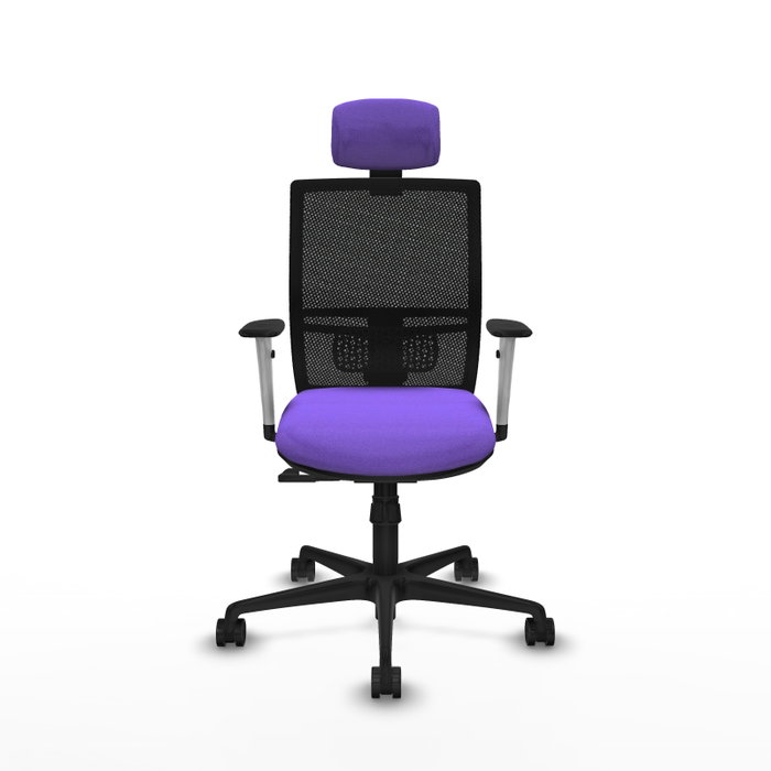 PIQUERAS Y CRESPO Silla de oficina Yunquera con mecanismo Sincro, Lila y Negro PIQUERAS Y CRESPO Silla de oficina Yunquera con mecanismo Sincro, Lila y Negro