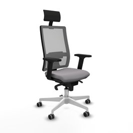 PIQUERAS Y CRESPO Silla de oficina Horna Gris con Mecanismo Sincro