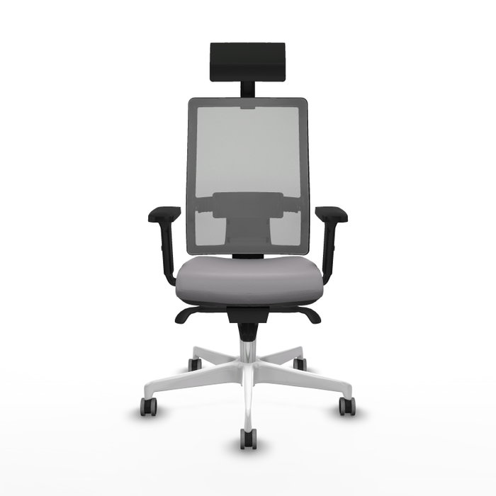 PIQUERAS Y CRESPO Silla de oficina Horna Gris con Mecanismo Sincro PIQUERAS Y CRESPO Silla de oficina Horna Gris con Mecanismo Sincro