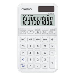 Casio SL-310YC-WE Calculadora de 10 dígitos Blanco