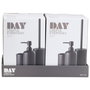 Day Juego De Baño 3 Piezas Negro Vaso Dispensador Jabón Escobilla WC