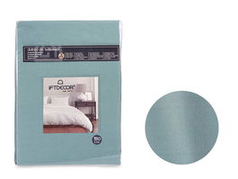 Giftdecor Set 3 Sabanas 150 cm Verde Menta - Encimera: 220 x 245 Cm, Almohada: 45 x 170 Cm, Bajera: 150 x 200 Cm (Set de 12)
