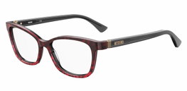 Moschino MOS558-3VJ Gafas de vista para mujer, Rojo