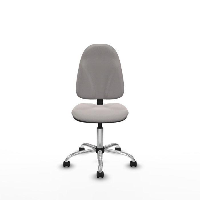 PIQUERAS Y CRESPO Silla de oficina Algarra Blanca con Base Cromada
